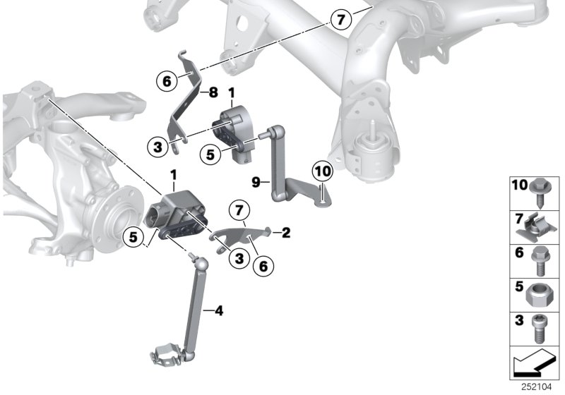 BMW 428i Regulating Rod Suspension Axle 37146852254 BMW Northwest