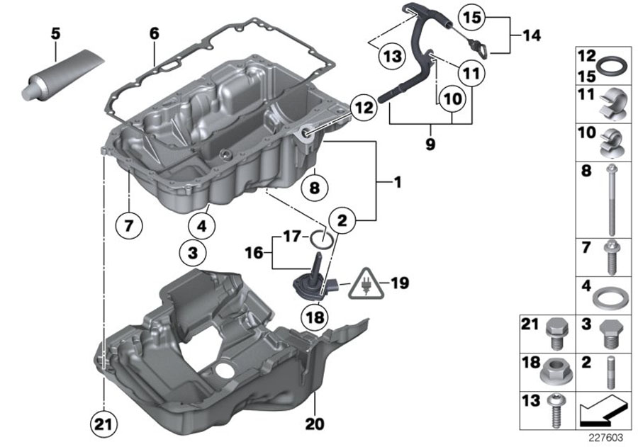 Bmw Dx Oil Levelling Sensor Pan System Engine Bmw