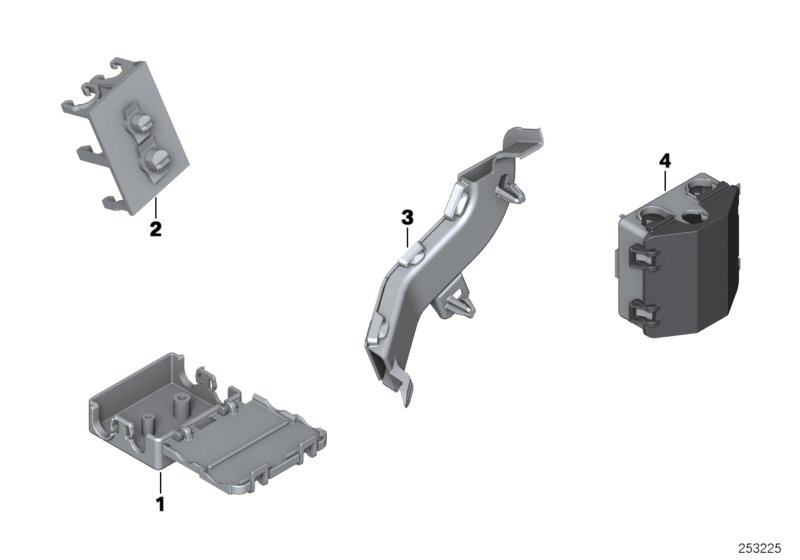 61136835118 - BMW Bracket plug connection right. Harness, Wiring | BMW