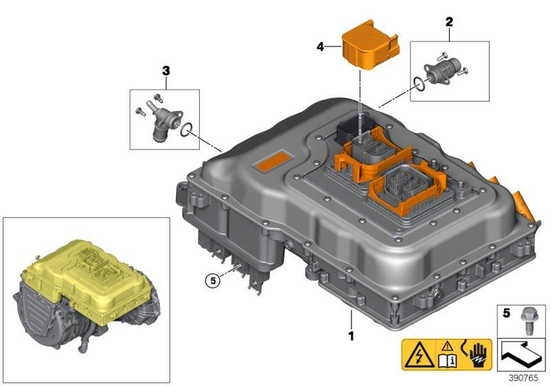 BMW i8 Dummy housing, connector, HV accumulator. Rex ...