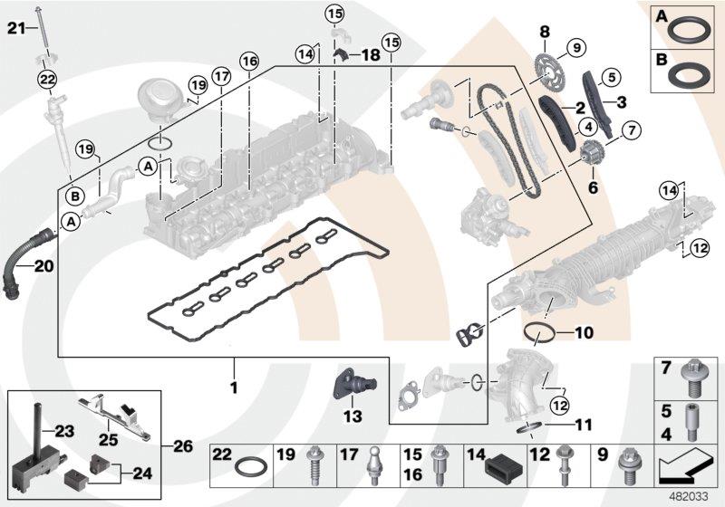 2004 bmw X3 Profilegasket. Engine, intake, manifold 11617801943