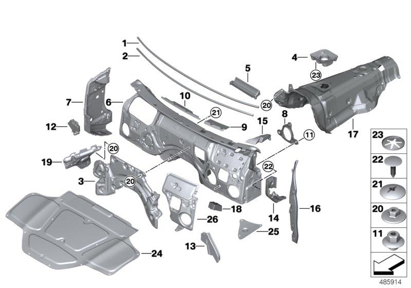 BMW X3 Sound insulating engine hood - 51487395564 | BMW Northwest