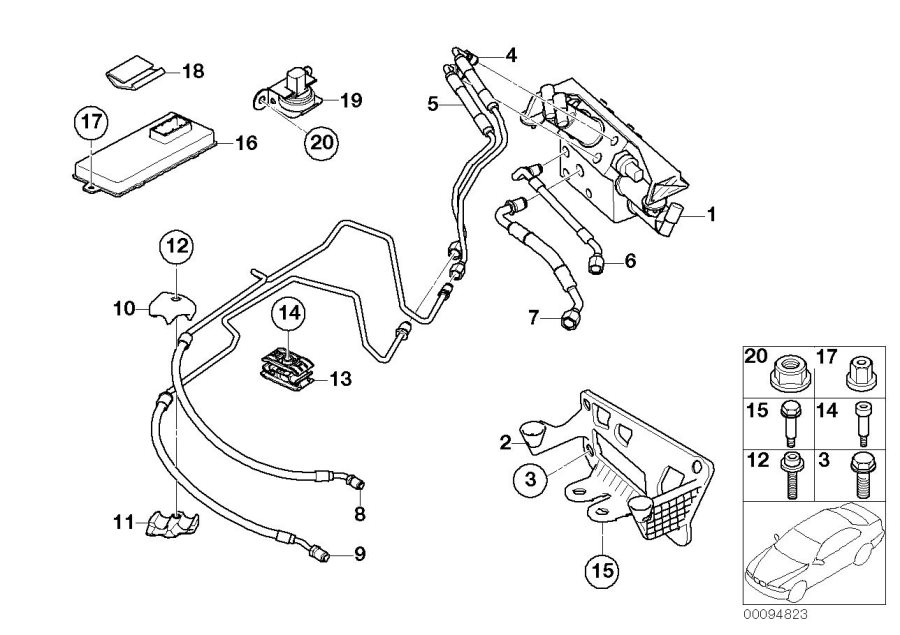 BMW 750Li Pressure line, motor. M14X1, 5 - 37136762034 | BMW Northwest