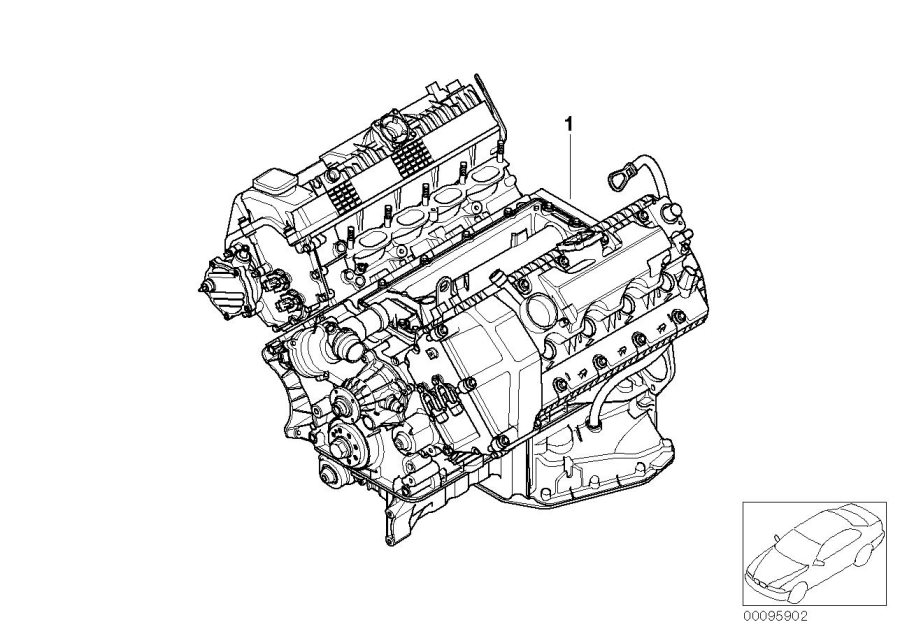 BMW X5 Short Engine. N62B48B 11000439113 BMW Northwest, WA